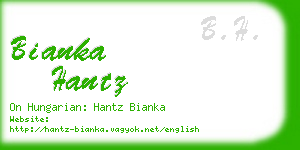 bianka hantz business card